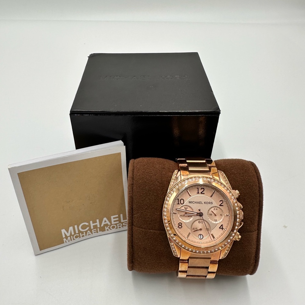 Michael Kors Rose Gold Chronograph Watch